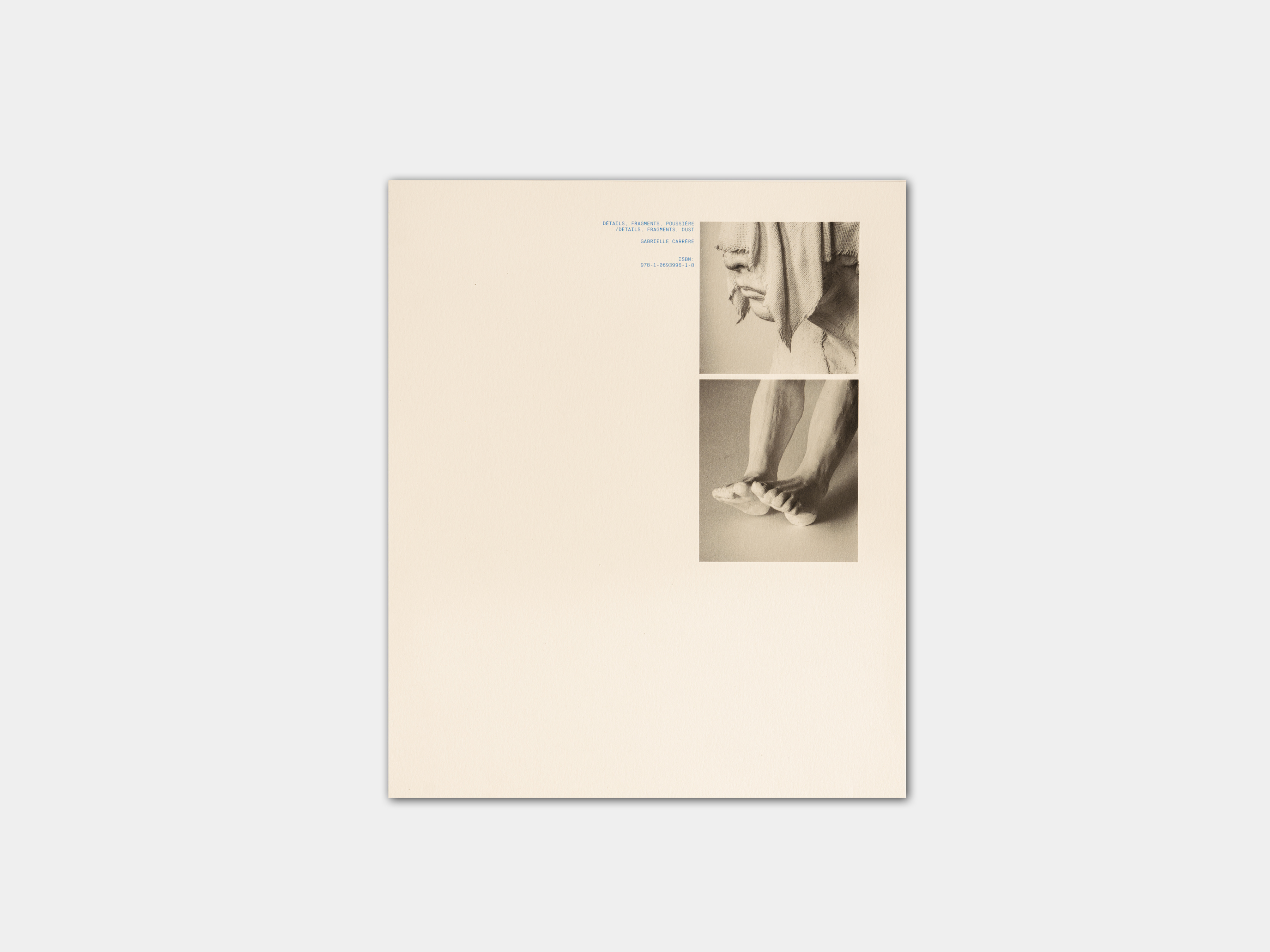 Art book with mysterious face