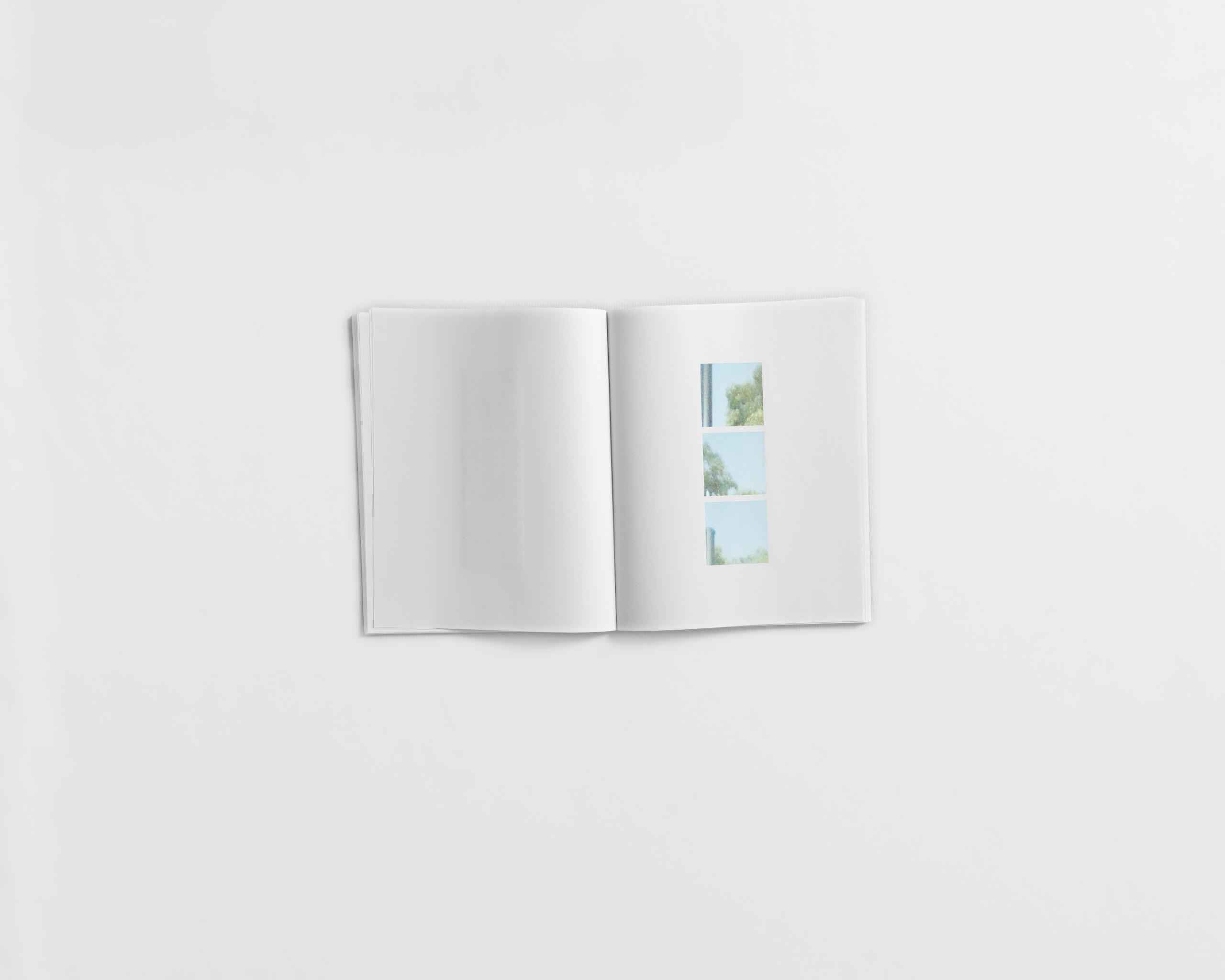 art book with abstract images of sky