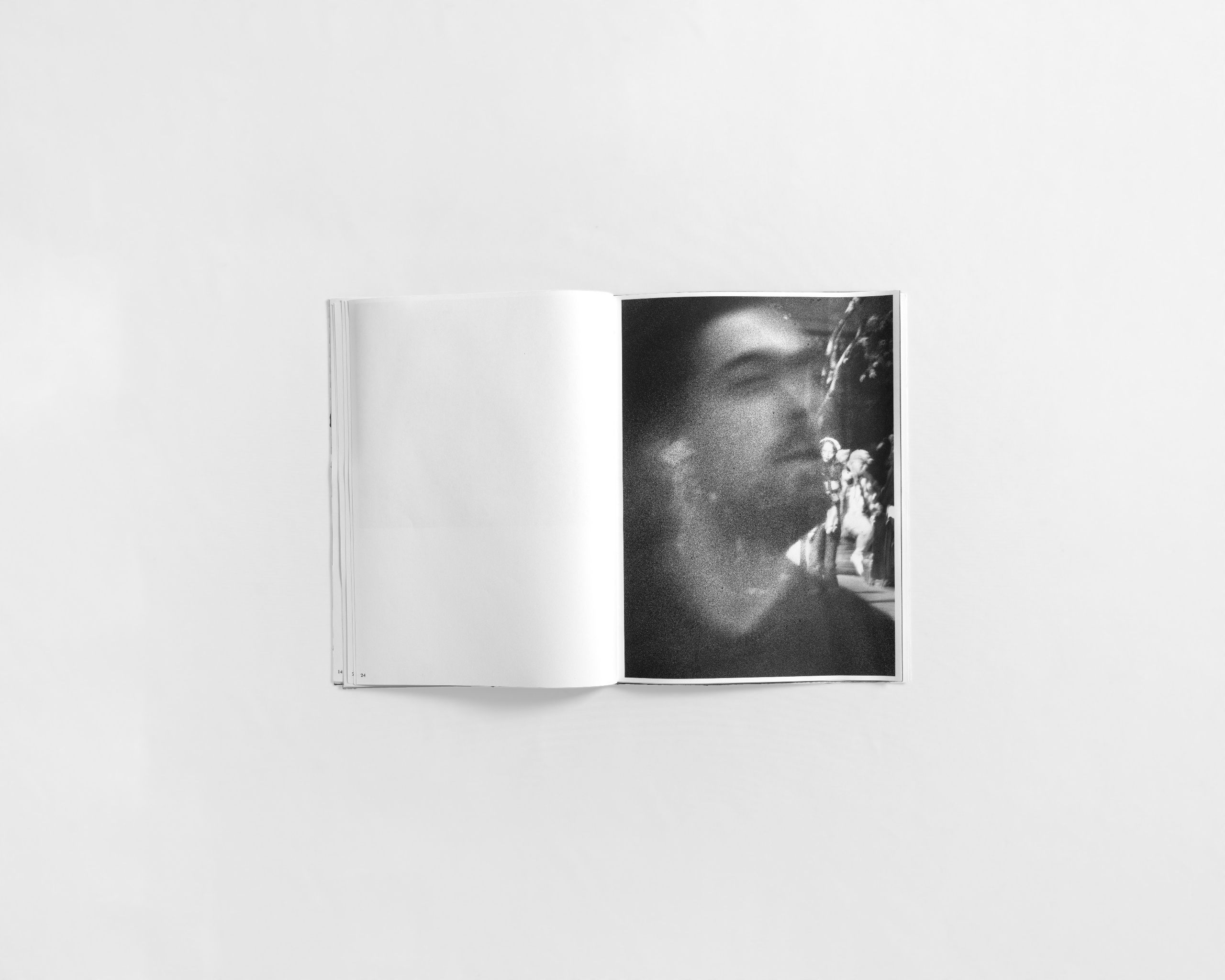 art book with abstract face