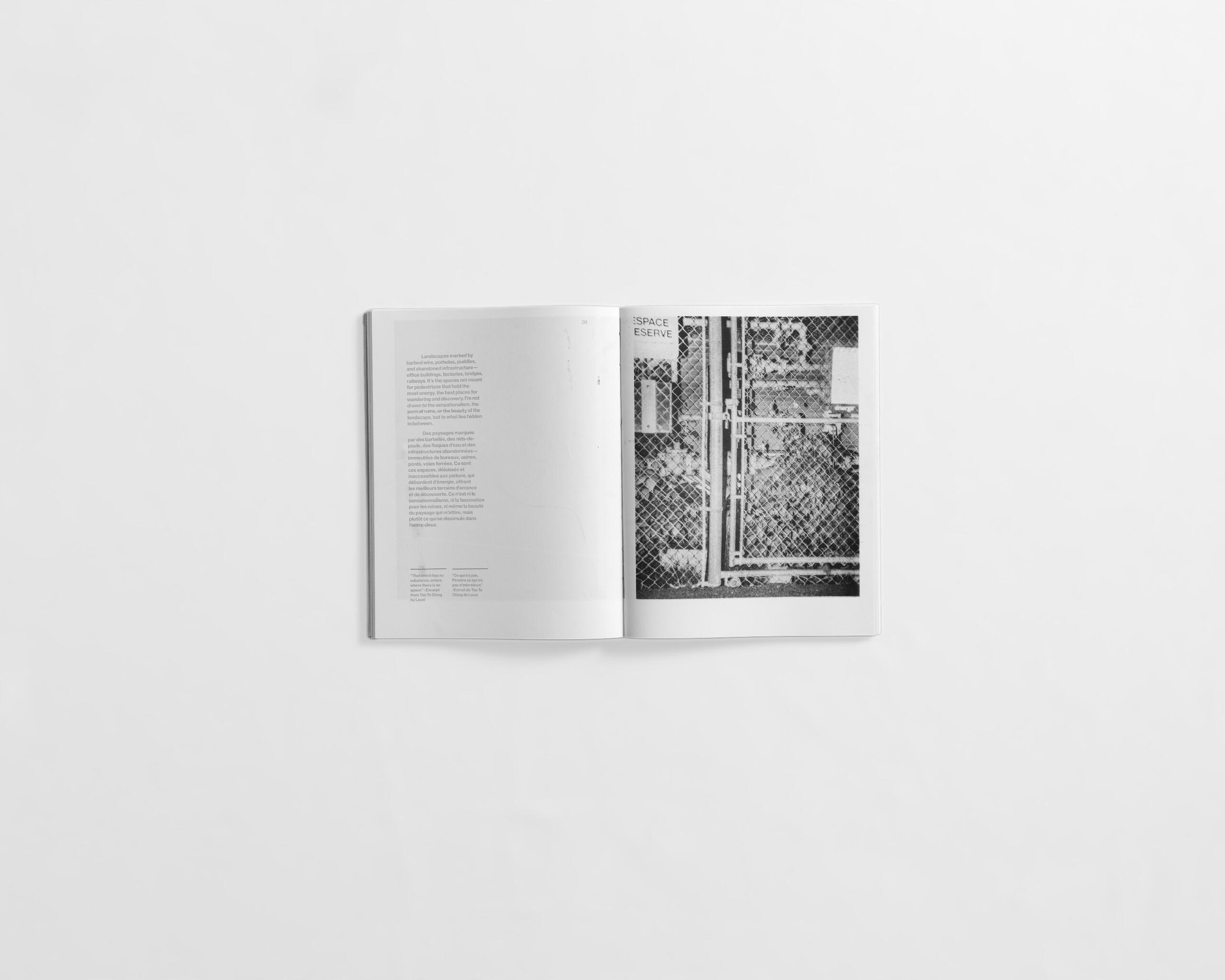 art book with street photography of industrial landscape at night