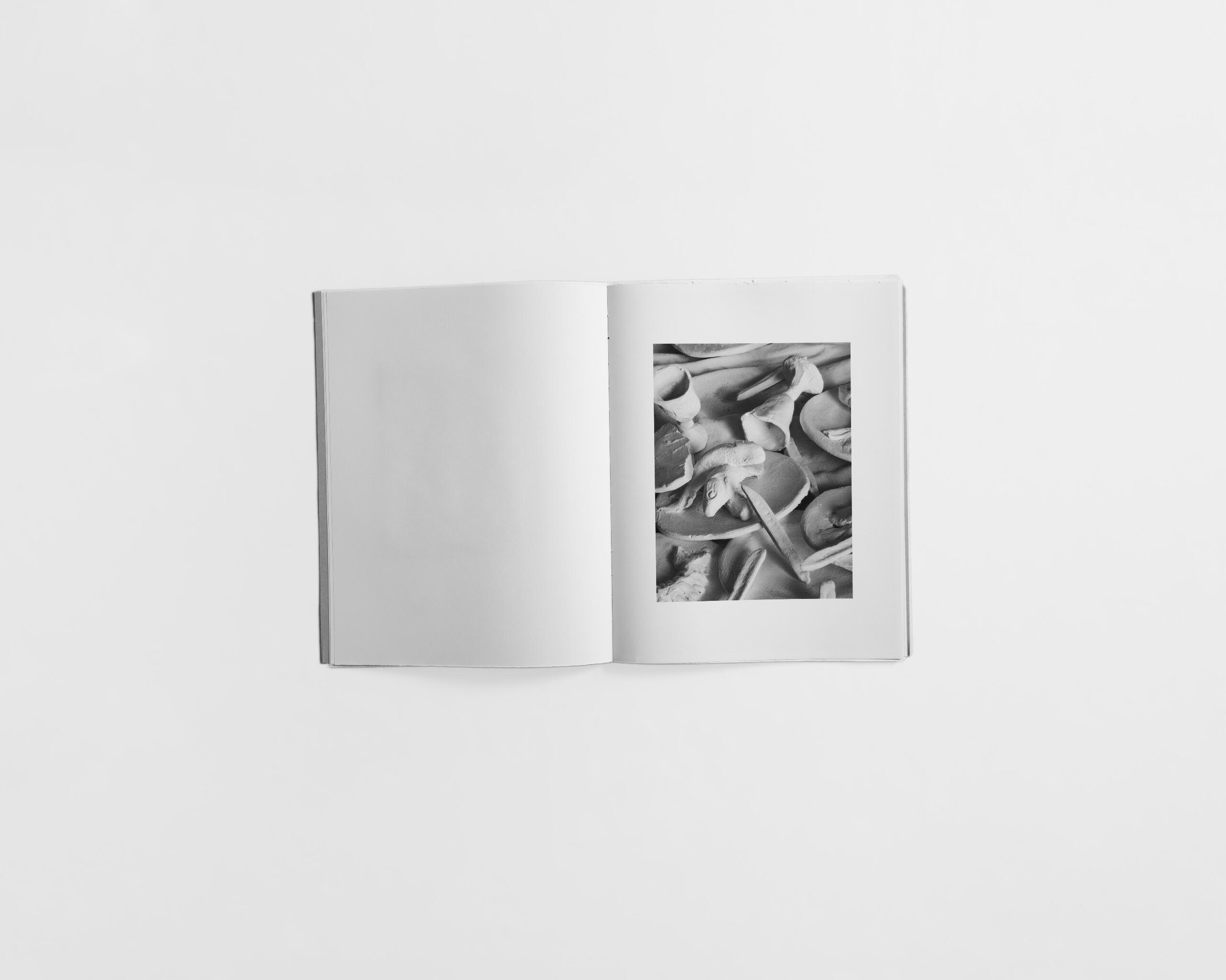 art book with sculpture of a feast by Gabrielle Carrère